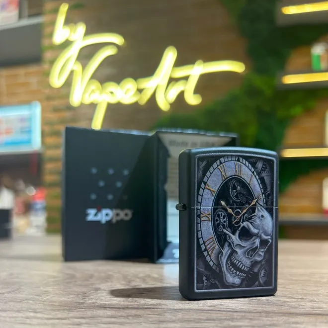 ZIPPO Skull Clock Design