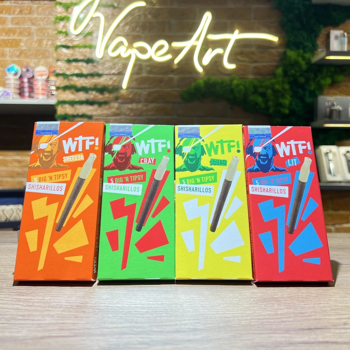 WTF Shisharillo | Filtered Cigarillos | Dark Berry, Vanilla, Apple, Lemon