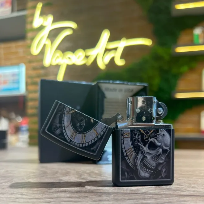 ZIPPO Skull Clock Design