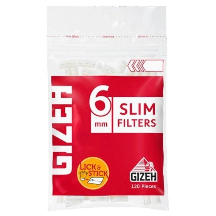 Gizeh Slim Filter 120+30 – Yapışqanlı Qısa Filtrlərlə Rahat Büküm