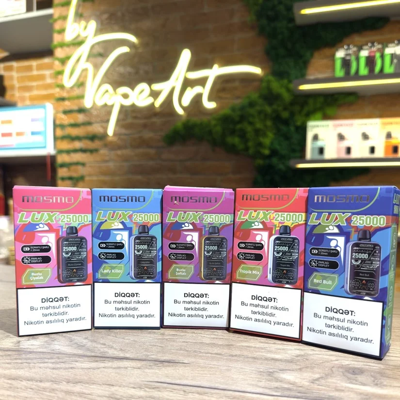 MOSMO LUX 25000 | 25ml | 25000 Puffs | Disposable Vape | 17 Flavors