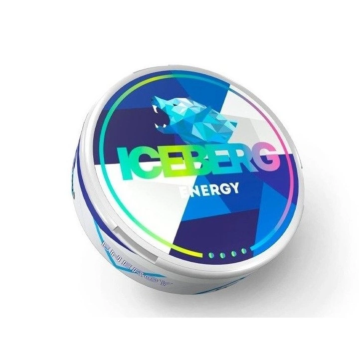 ICEBERG Energy Snus | Enerji İçkisi Dadı | 100 mq Nikotin | Slim | Çox Güclü