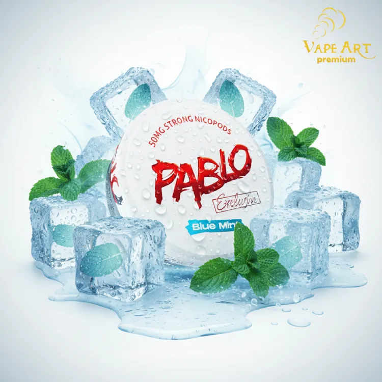 Pablo Exclusive Blue Mint 50mg – Çox Güclü Slim Snus