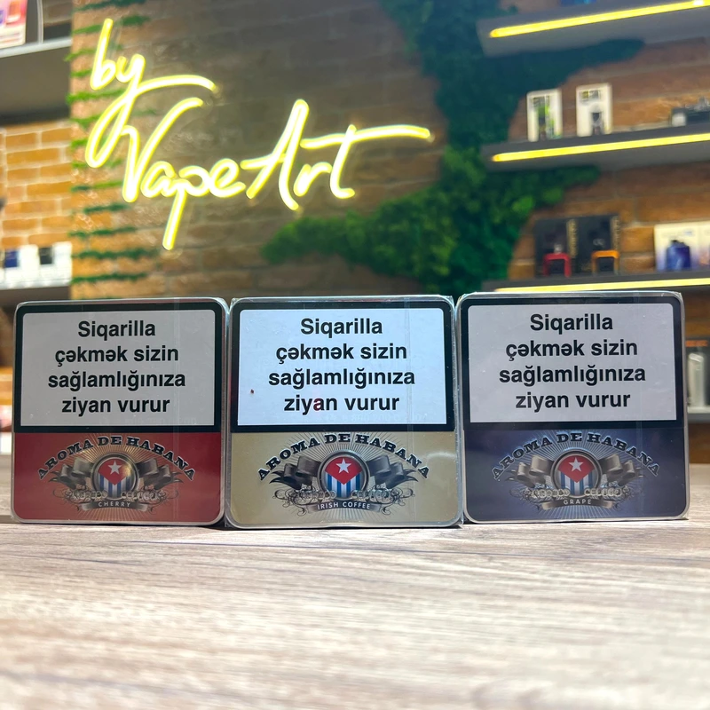 Aroma De Habana | Filtered Cigarillos | Cherry, Grape, Irish Coffee | 10 pcs