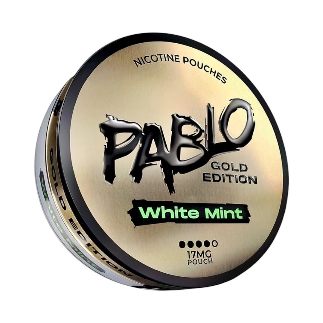 Pablo Snus Gold White Mint – 24.3mg/q, Slim, Təzə Nanə Dadı
